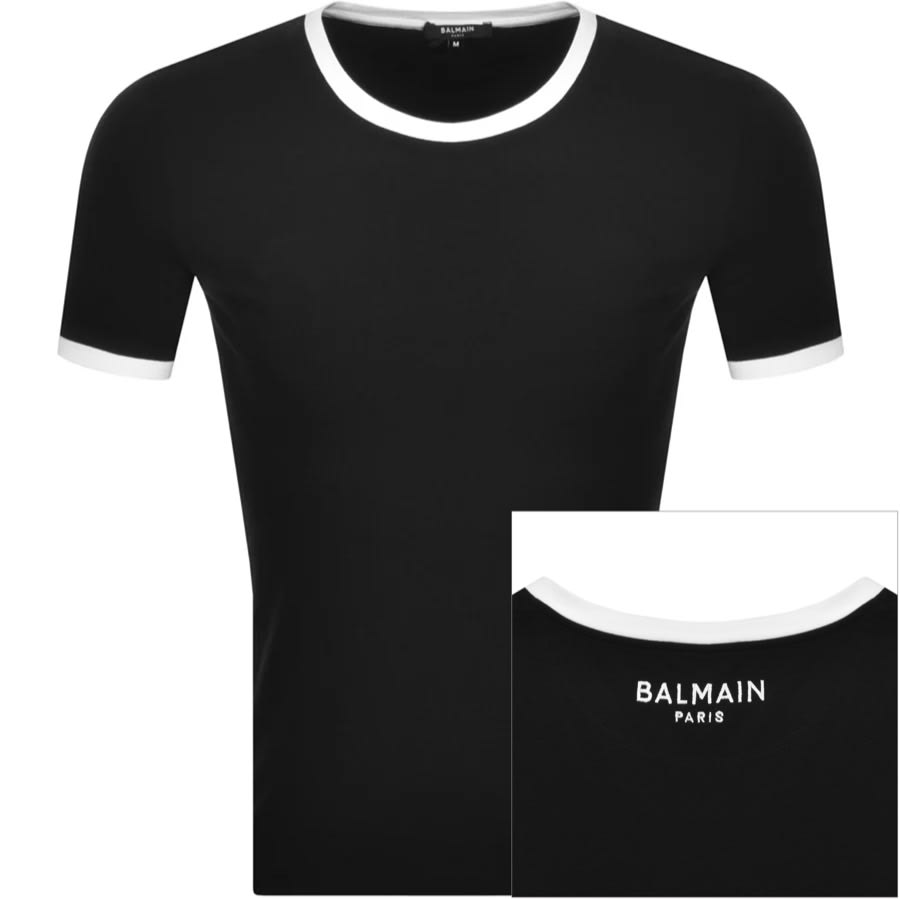 Alternative Image for ProductBalmain Logo T Shirt Black1